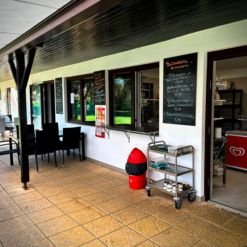 Kioskbereich für die Gäste des Freibades